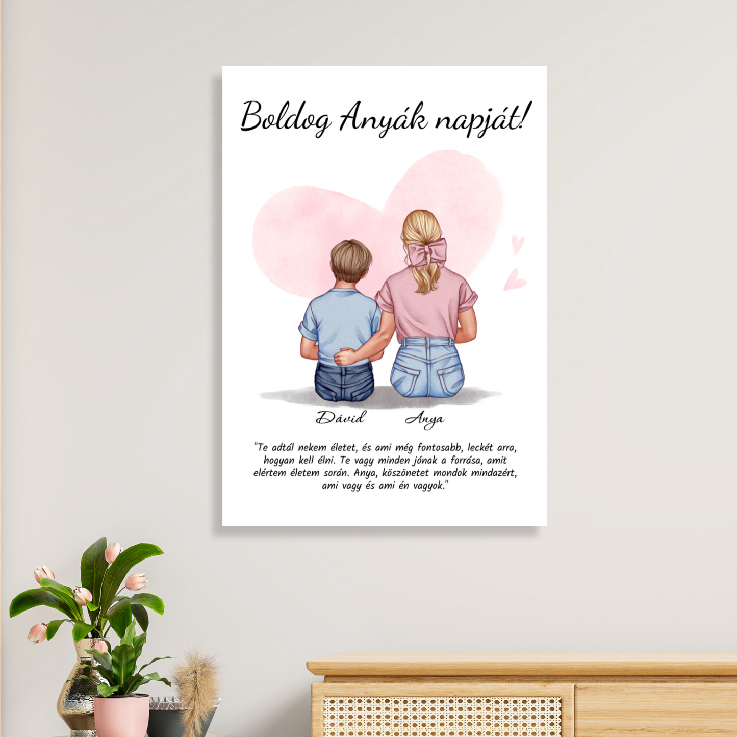 Anya-Gyermek(ek) Vászonkép