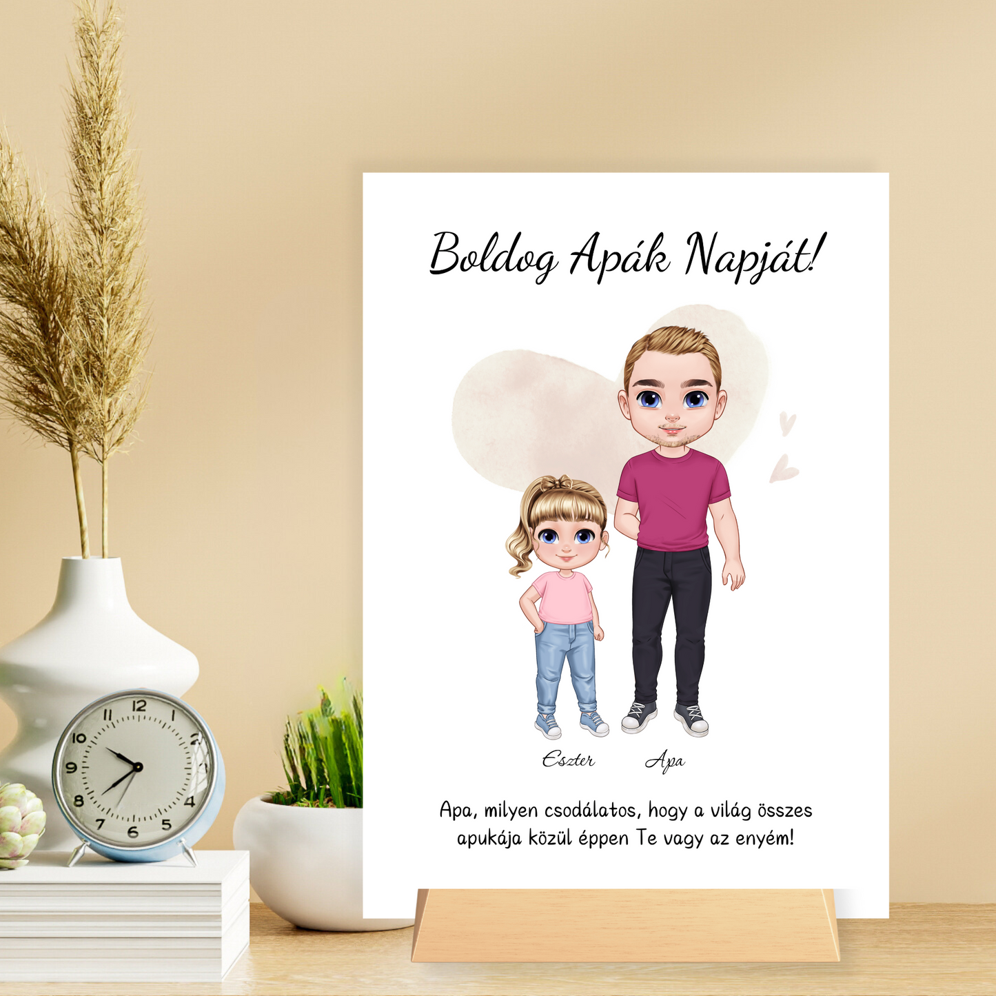 Apák napi "Disney" stílusú Prémium üveg